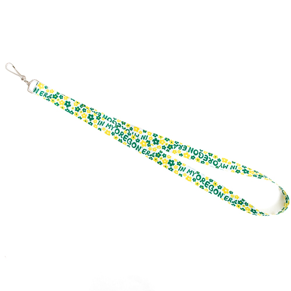 Ducks Spirit, Neil, White, Lanyard, Gifts, 0.75", Sublimated, Satin, In My Oregon Era, 960325